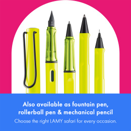 Safari Kulepenn Neon Yellow i gruppen Penner / Fine Writing / Kulepenner hos Pen Store (137580)