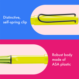 Safari Rollerball Neon Yellow i gruppen Penner / Fine Writing / Rollerballpenner hos Pen Store (137581)