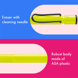 Safari Mekanisk blyant 0.5 Neon Yellow i gruppen Penner / Skrive / Trykkblyanter hos Pen Store (137582)
