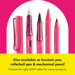 Safari Kulepenn Neon Pink i gruppen Penner / Fine Writing / Kulepenner hos Pen Store (137586)