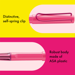 Safari Rollerball Neon Pink i gruppen Penner / Fine Writing / Rollerballpenner hos Pen Store (137587)