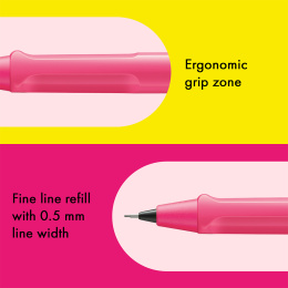 Safari Mekanisk blyant 0.5 Neon Pink i gruppen Penner / Skrive / Trykkblyanter hos Pen Store (137588)