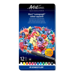 Akvarellblyanter Mars Lumograph 12-sett i gruppen Penner / Kunstnerpenner / Akvarellblyanter hos Pen Store (137603)