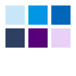 Pigment Arts Brush Pen 6-sett Blue/Violet i gruppen Penner / Kunstnerpenner / Penselpenner hos Pen Store (137612)