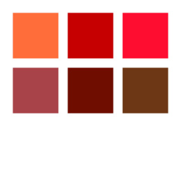 Pigment Arts Brush Pen 6-sett Red/Brown i gruppen Penner / Kunstnerpenner / Penselpenner hos Pen Store (137617)