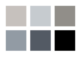 Pigment Arts Soft Brush Pen 6-sett Grey i gruppen Penner / Kunstnerpenner / Penselpenner hos Pen Store (137626)