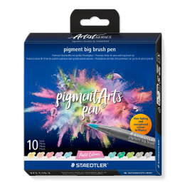 Pigment Arts Big Brush Pen 10-sett Pastel i gruppen Penner / Kunstnerpenner / Penselpenner hos Pen Store (137628)