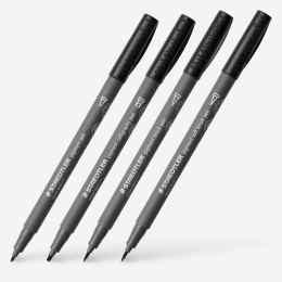 Pigment Arts Intense Black 4-sett i gruppen Penner / Kunstnerpenner / Tusjpenner hos Pen Store (137634)