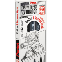 Drawing Set Manga Action & Shonen i gruppen Penner / Kunstnerpenner / Fineliners hos Pen Store (137667)