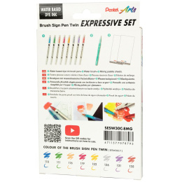 Brush Sign Pen Twin Expressive Set Manga i gruppen Penner / Kunstnerpenner / Penselpenner hos Pen Store (137669)