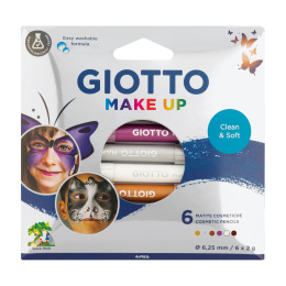Ansiktsminkblyanter Make Up Metallic 6-pakning i gruppen Kids / Barnehåndverk og maling / Ansiktsmaling hos Pen Store (137671)