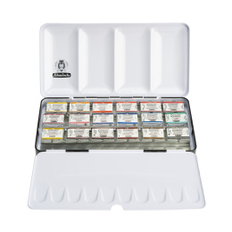 Horadam Aquarell Full Pans 18-set i gruppen Kunstnermateriell / Kunstnerfarge / Akvarellmaling / Akvarellmaling i kopp hos Pen Store (137789)