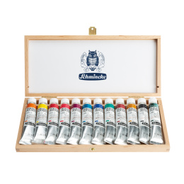 Horadam Aquarell Wooden Box 12x20 ml i gruppen Kunstnermateriell / Kunstnerfarge / Akvarellmaling / Akvarellmaling på tube hos Pen Store (137790)