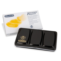 Akademie Aquarell Half Pans 12-set i gruppen Kunstnermateriell / Kunstnerfarge / Akvarellmaling / Akvarellmaling i kopp hos Pen Store (137800)