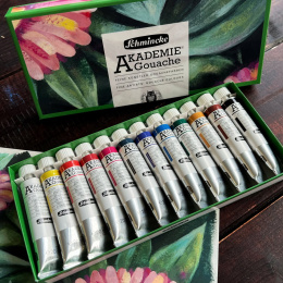 Akademie Gouache 12x20 ml i gruppen Kunstnermateriell / Kunstnerfarge / Gouache hos Pen Store (137808)