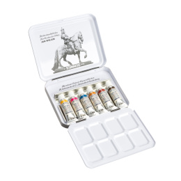 Akademie Aquarell Half Pans 6x5 ml i gruppen Kunstnermateriell / Kunstnerfarge / Akvarellmaling / Akvarellmaling i kopp hos Pen Store (137809)