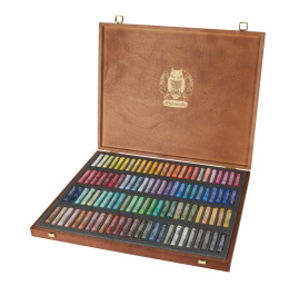 Soft Pastel Wooden Box 100-set i gruppen Kunstnermateriell / Kritt og blyanter / Pastellkritt hos Pen Store (137811)