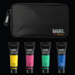 Akrylmaling Basics Illuminated Brights Set 4 x 118 ml i gruppen Kunstnermateriell / Kunstnerfarge / Akrylmaling hos Pen Store (137833)