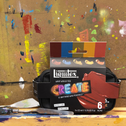 Akrylmaling Pro Heavy Body Retro Luxe Set 5 x 22 ml i gruppen Kunstnermateriell / Kunstnerfarge / Akrylmaling hos Pen Store (137835)