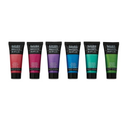 Akrylmaling Basics Metallic Set 6x22 ml i gruppen Kunstnermateriell / Kunstnerfarge / Akrylmaling hos Pen Store (137836)