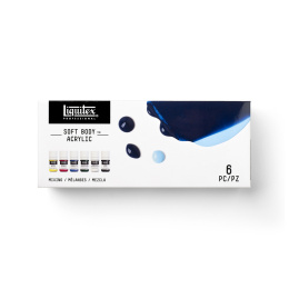 Akrylmaling Soft Body Mixing Set 6x22 ml i gruppen Kunstnermateriell / Kunstnerfarge / Akrylmaling hos Pen Store (137837)