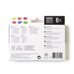 Akrylmaling Fluorescent Set Tubes 6x22 ml i gruppen Kunstnermateriell / Kunstnerfarge / Akrylmaling hos Pen Store (137839)
