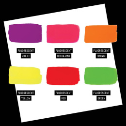 Gouachemaling Fluorescent Set 6x59 ml i gruppen Kunstnermateriell / Kunstnerfarge / Gouache hos Pen Store (137842)