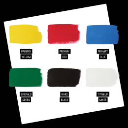 Gouachemaling Primaries Set 6x22 ml i gruppen Kunstnermateriell / Kunstnerfarge / Gouache hos Pen Store (137844)