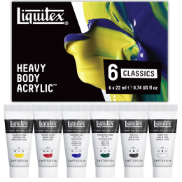 Akrylmaling Heavy Body Colour Set 6x22 ml i gruppen Kunstnermateriell / Kunstnerfarge / Akrylmaling hos Pen Store (137847)