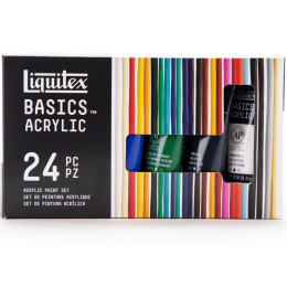 Akrylmaling Basics Set 24x22 ml i gruppen Kunstnermateriell / Kunstnerfarge / Akrylmaling hos Pen Store (137849)