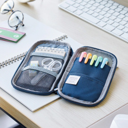 Pennal Smart-fit Compact Navy i gruppen Penner / Penntilbehør / Pennal hos Pen Store (137914)