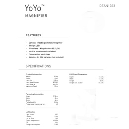 YoYo Magnifier Sky Blue i gruppen Hobby & Kreativitet / Hobbytilbehør / Belysning hos Pen Store (137929)
