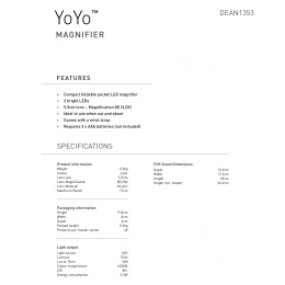YoYo Magnifier Sage Green i gruppen Hobby & Kreativitet / Hobbytilbehør / Belysning hos Pen Store (137930)