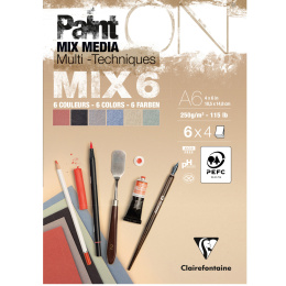 Paint'ON Multiteknikkblokk Mix6 A6 i gruppen  Papir & Blokk / Artistblokk / Mixed media-blokk hos Pen Store (137962)