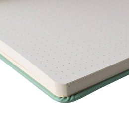 Notebook 13x21 cm Hard Cover Pale Patina Dotted i gruppen  Papir & Blokk / Skrive og ta notater / Notatbøker hos Pen Store (137992)