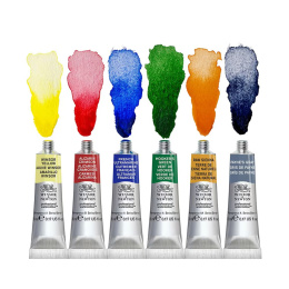Professional Akvarellmaling Tube 5 ml Foundation 6-sett i gruppen Kunstnermateriell / Kunstnerfarge / Akvarellmaling / Akvarellmaling på tube hos Pen Store (138000)