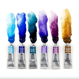 Professional Akvarellmaling Tube 5 ml Granualation 6-sett i gruppen Kunstnermateriell / Kunstnerfarge / Akvarellmaling / Akvarellmaling på tube hos Pen Store (138001)