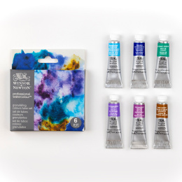 Professional Akvarellmaling Tube 5 ml Granualation 6-sett i gruppen Kunstnermateriell / Kunstnerfarge / Akvarellmaling / Akvarellmaling på tube hos Pen Store (138001)
