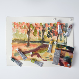 Professional Akvarellmaling Tube 5 ml Rich Earth 6-sett i gruppen Kunstnermateriell / Kunstnerfarge / Akvarellmaling / Akvarellmaling på tube hos Pen Store (138002)