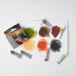 Professional Akvarellmaling Tube 5 ml Rich Earth 6-sett i gruppen Kunstnermateriell / Kunstnerfarge / Akvarellmaling / Akvarellmaling på tube hos Pen Store (138002)