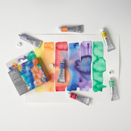 Professional Akvarellmaling Tube 5 ml Winsor 6-sett i gruppen Kunstnermateriell / Kunstnerfarge / Akvarellmaling / Akvarellmaling på tube hos Pen Store (138003)