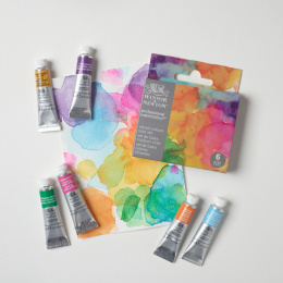 Professional Akvarellmaling Tube 5 ml Vibrant 6-sett i gruppen Kunstnermateriell / Kunstnerfarge / Akvarellmaling / Akvarellmaling på tube hos Pen Store (138007)