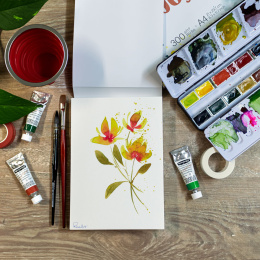 Akvarellblokk 300g A4 i gruppen  Papir & Blokk / Artistblokk / Akvarellpapir hos Pen Store (138010)