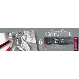 Cleos Fine Art Graphite 6-sett i gruppen Penner / Kunstnerpenner / Skissepenner hos Pen Store (138024)