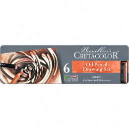 Oljeblyanter 6-sett i gruppen Penner / Kunstnerpenner / Skissepenner hos Pen Store (138028)