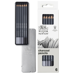 Studio Collection Skisseblyanter 6 deler i gruppen Kunstnermateriell / Kritt og blyanter / Kullpenner og kull hos Pen Store (138034)