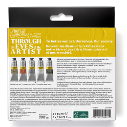 Galeria Akrylmaling 5x60ml Metallic set i gruppen Kunstnermateriell / Kunstnerfarge / Akrylmaling hos Pen Store (138040)
