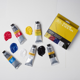 Galeria Akrylmaling 5x60ml Process set i gruppen Kunstnermateriell / Kunstnerfarge / Akrylmaling hos Pen Store (138041)