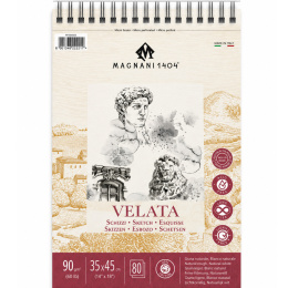 Skisseblokk spiral Velata 90g 35x45 cm i gruppen  Papir & Blokk / Artistblokk / Tegne- og skisseblokk hos Pen Store (138045)