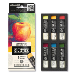 Oil Stick Mini 6-sett Bicoloured apple i gruppen Kunstnermateriell / Kritt og blyanter / Oljekritt hos Pen Store (138059)